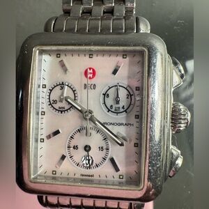 Michelle Silver Square Face Watch. Gently Used. Will fit a wrist size 7 /7.5.